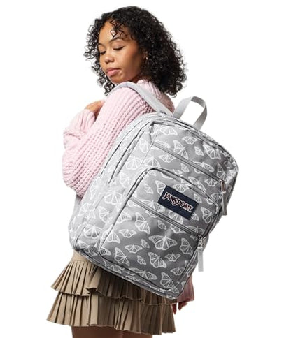 JanSport Laptop Backpack - Computer Bag with 2 Compartments, Ergonomic Shoulder Straps, 15” Laptop Sleeve, Haul Handle - Flutter By Grey - color: Flutter By Grey