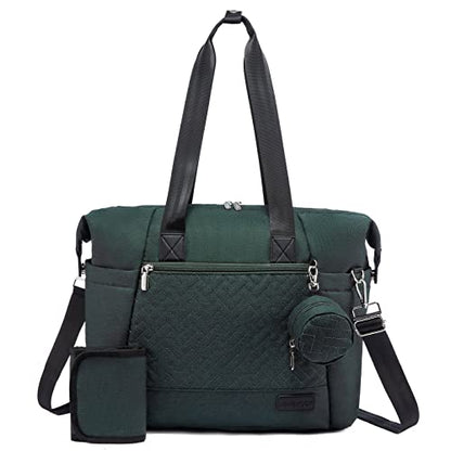 LOVEVOOK Diaper Bag Tote, Baby Diaper Bag Waterproof Travel Diaper Tote with Changing Pad - color: Green