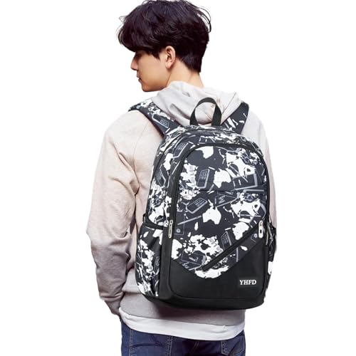 Boys' Large School Backpack, for 8-16 Years Old, Elementary - High School (Technological gray, Large) - color: Technological Gray
