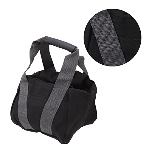 Workout Sandbag with Ergonomic Handle, Tear 12oz Canvas Weightlifting Sand Bag for Fitness Training, Adjustable 0 25lbs Kettlebell Sandbag for Home Gym and Outdoor Exerci