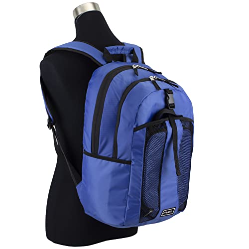 FUEL Lunch Backpack Set Teens Student Water Resistant Bookbag Bag Soft Reusable Insulated Cooler Lunch Box Thermal Travel Office Lunch Bag, Cobalt Blue - color: Blue Wave
