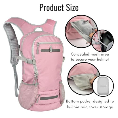 20L Hydration Backpack with 3L Water Bladder Water Backpack for Hiking Hydration Pack Insulated Daypack for Commuting Black - color: Pink