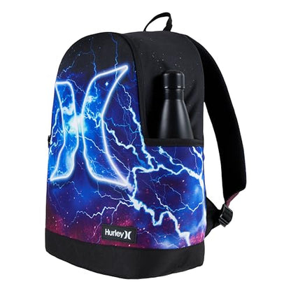 Hurley Unisex-Kids Graphic Backpack, Lightening, One Size - color: Lightening
