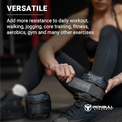 Adjustable Ankle Weights (10lbs/Pair) - Weighted Ankle Weight for Walking, Gym and Exercise - 2, 4, 6, 8, 10 LB Leg Weight Set with Straps for Women and Men - 1-5 lbs Each Ankle Adjustable for Weight Lifting - color: Lavender