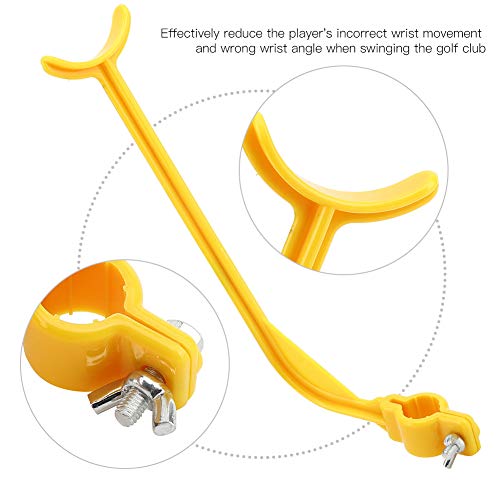 2Pcs Swing Trainer Alignment Training Aid, Posture Correcting Practice Tools, Yellow and Black ABS Material, for Left and Right-Handed Golfers