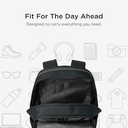 TravisMathew Duration Backpack with Laptop Sleeve, Black | Water-Resistant, For Work, Travel, Hiking, School - color: Black