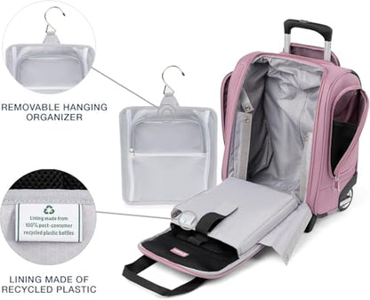 Travelpro Luggage Maxlite 5 Softside Lightweight Rolling Underseat Compact Carry on Upright 2 Wheel Bag, 15-Inch — Orchid Pink Purple - color: Orchid Pink Purple