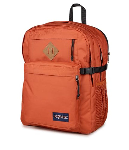 JanSport Main Campus Backpack - Travel or Work Backpack with 15-Inch Laptop Sleeve and Dual Water Bottle Pockets, Dune Red - color: Dune Red