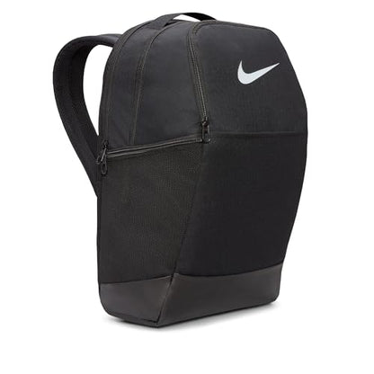 Nike Unisex Adult Gameday Brasilia 9.5 Training Backpack (24L or 30L) | Mens and Womens - color: Black/Black/White, size: Medium