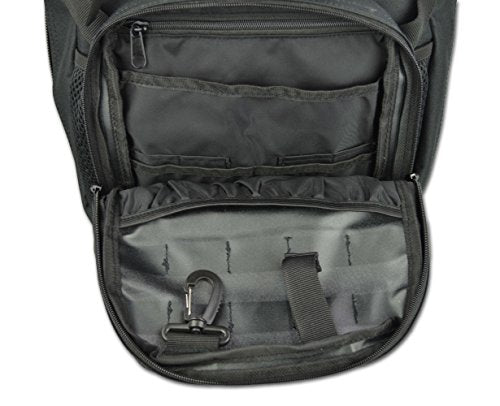 Lightning X Premium Tactical Medic Backpack w/Modular Pouches & Hydration Port (Stealth Black) Large - color: Stealth Black