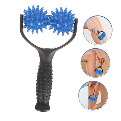 FOMIYES Handheld Massage Roller for Muscle Relief Convenient Back Stretching Tool for Home Use for Tight Muscles and Fatigue Relief Design for Comfort and Performance