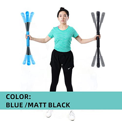 Elastic Fitness Stick Elastic Bar Body Exercise Bar Muscle Training for Exercise Tremor Stick Shoulder Rehabilitation Physical Therapy, Aerobics,Body Shaping Home Gym Yoga, Pilates - color: Blue