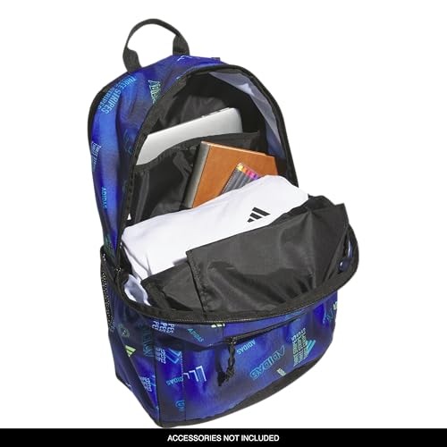 adidas Kids Affiliate Backpack – School Bag for Girls and Boys, 27L, Adi Haze Collegiate Navy/White, OSFA - color: Adi Haze Collegiate Navy/White