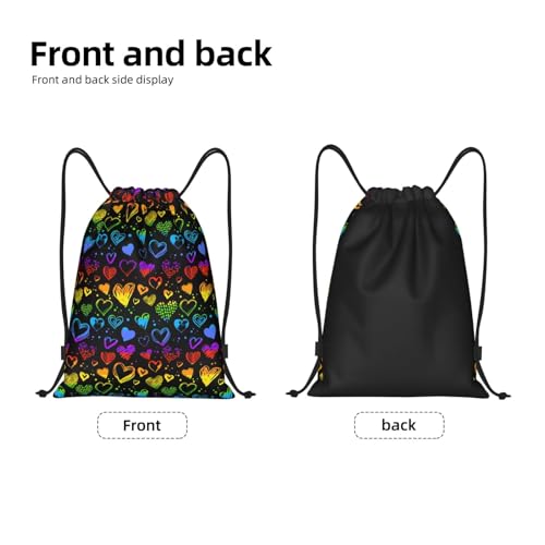 Rainbow Pride LGBT Drawstring Backpack Bag Sport Gym Dance Beach Travel Sackpack for Women Men - color: Lgbt_ddd00645