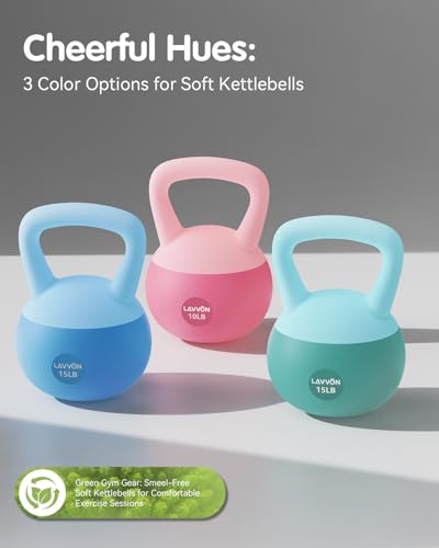 Soft Kettlebell - Cushioned Impact-Resistant Base and Anti-Slip, Kettle bell Anti-Slip Grip Weight for Home Workouts, Safe Strength Training Kettlebells Sets for Women & Men, With Non-slip Gloves - color: Black-Green