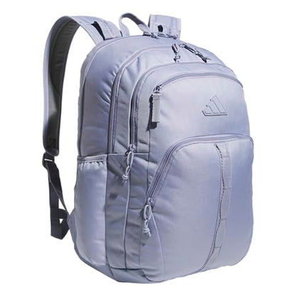 adidas Prime 7 Backpack for Laptop, School and Travel, 37L - color: Silver Violet Purple/Grey Four