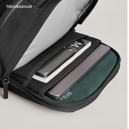 Troubadour Apex 4.0 Compact - 16L Premium Laptop Backpack - Ergonomic & Water Resistant - Designed for Work and Travel - Black - color: Black