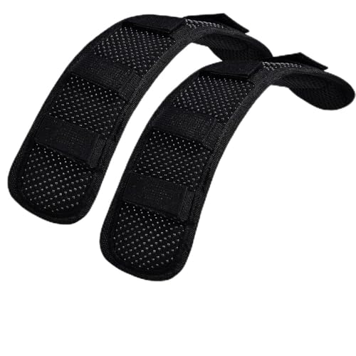 ZINMARK 2-Pack Shoulder Pad Anti-Slip Cushion Breathable Pad for for Laptop Bags, Messenger Bags, Briefcase Bags, Luggage Bags, Tool Bags, Travel Bags and Most Bags, Black - color: Black