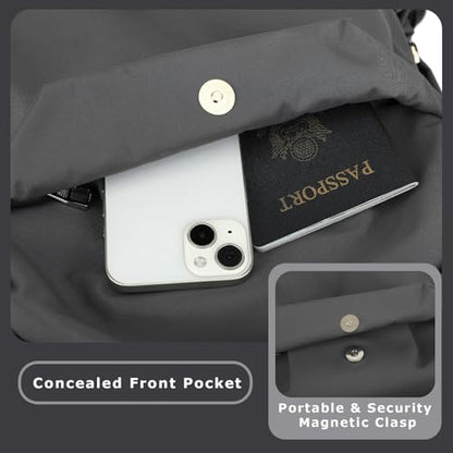 YGR Laptop Backpack for Women and Men, Waterproof Lightweight Travel Daily Rucksack Casual 15.6 inches Computer Bags for College, Grey - color: Grey