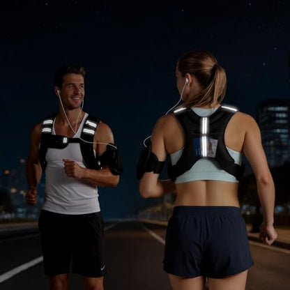 VEVOR Weighted Vest, 6lbs/8lbs/10lbs/25lbs Body Weight Vest for Men Women, with Reflective Stripe, Adjustable Buckle, Workout Equipment for Strength Training, Running, Jogging, Fitness, Muscle Building, Weight Loss - size: 8 lbs