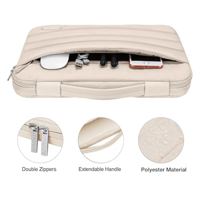 MOSISO Compatible with MacBook Air 15 inch Case M5 2026 M4 2025 M3 2024 M2 2023 A3448 A3241 A3114 A2941, Plastic Hard Shell Case&Puffy Sleeve Bag&Keyboard Skin&Webcam Cover&Screen Film, Sand - color: Sand