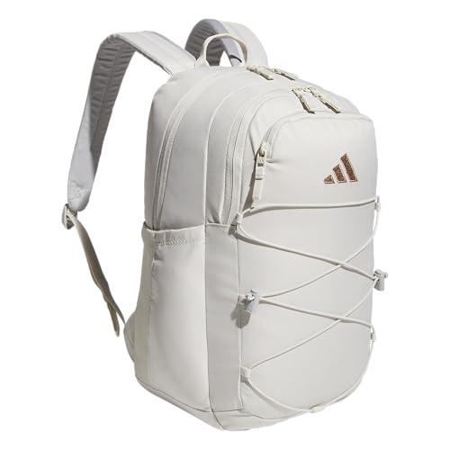 adidas Amplifier Backpack for Laptop, School and Gym, 28L, Alumina Beige/Rose Gold/Bungie, OSFA - color: Alumina Beige/Rose Gold/Bungie