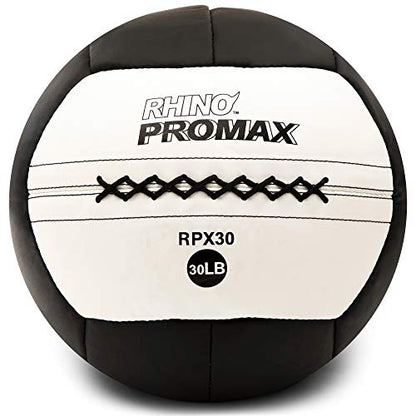 Champion Sports Rhino Promax Wall Balls - Soft Shell Non-Slip Grip for Weightlifting, Plyometrics, Cross Training, & Home Gym - style: 30 LBS