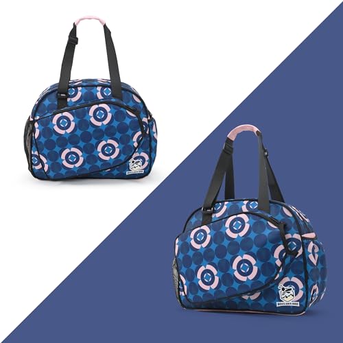 Boulder Bee Pickleball Tote Bag for Women with Paddle Holder - color: Dark blue