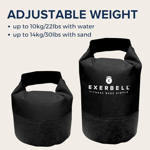Foldable Adjustable Kettlebell 4-30lbs – Portable Water Sandbag Functional Strength Tool – Soft Floor-Friendly Mobility Gear for Home Gym Travel – Leak-Resistant Load with Internal Scale - color: Black