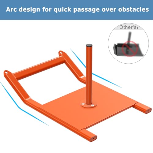 BeneLabel Weight Sled Fitness Strength Training Sled Weighted Sled Fits 1" & 2" Weight Plates Workout Sled Exercise Sled for Speed and Soccer Training