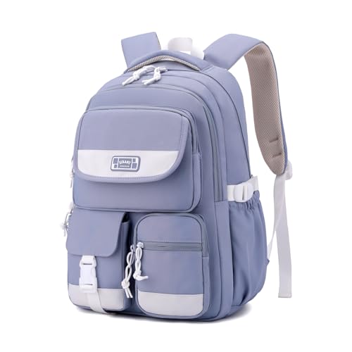 Cute Girls Backpack,Kids School Backpack for Girls Boys,Elementary Middle School Bags Lightweight Bookbag for Teens - color: Blue