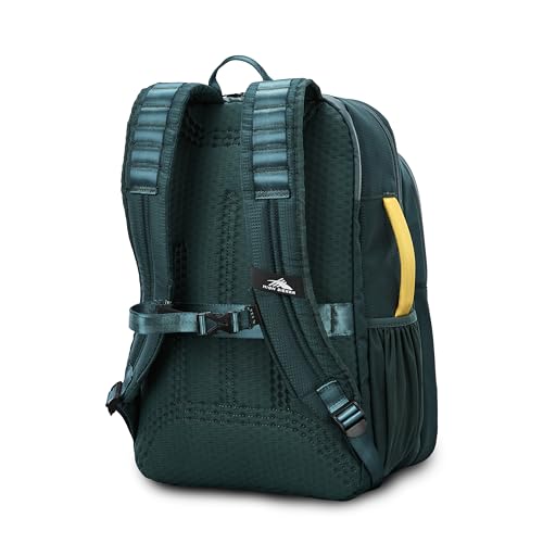High Sierra Hi-Life 3-in-1 Convertible Backpack - Features Removable Daypack, Stack-It Strap, Adjustable Sternum Strap, Fleeced Pocket For Scratch Protection, Dual Water Bottle Pockets - Green/Yellow - color: Green/Yellow