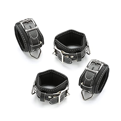 2026 Upgraded Heavy Duty Expandable Spreader Bar – Adjustable PU Straps for Pilates, Yoga - style: Black+BlackLZ