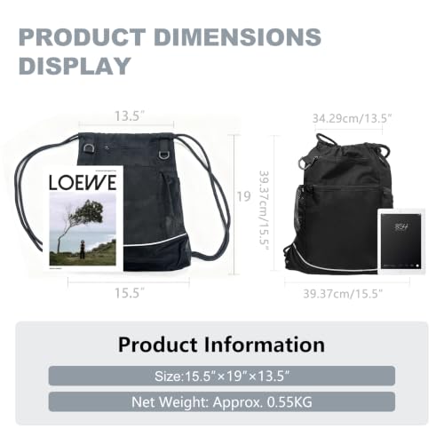SSZYace Basketball Backpack for Boys Men Women Drawstring Backpack Basketball Bag