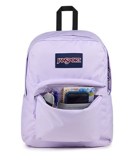 JanSport Superbreak Backpack - Durable, Lightweight Premium Backpack, Pastel Lilac - color: Pastel Lilac