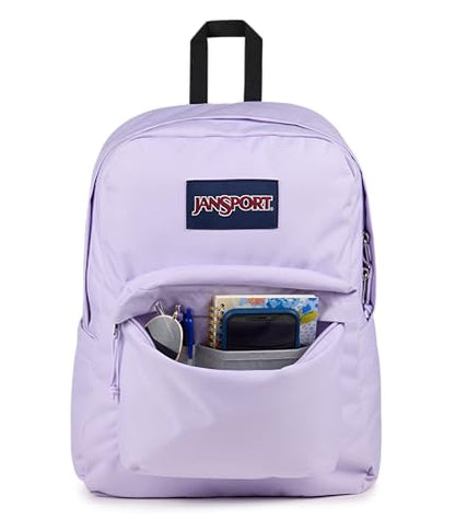 JanSport Superbreak Backpack - Durable, Lightweight Premium Backpack, Pastel Lilac - color: Pastel Lilac