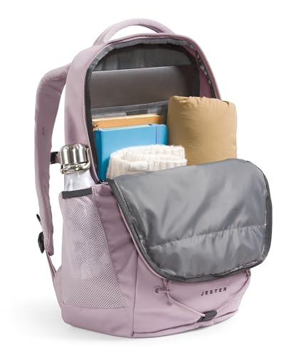 The North Face Women's Jester Everyday Laptop Backpack - Commuter Travel Bag, Laptop Sleeve, Water-Repellent, Ashen Purple/TNF Black, One Size - color: Ashen Purple/Tnf Black