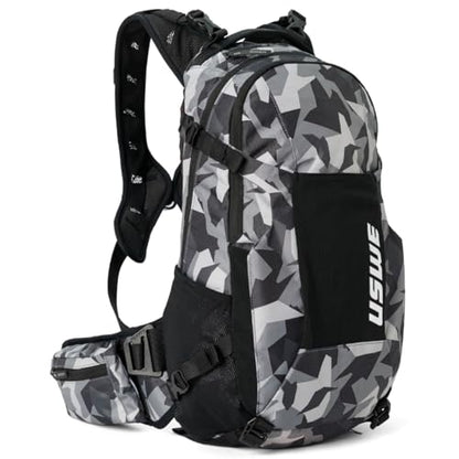 USWE Shred 16L Backpack, a High End Daypack for MTB, E-MTB, Mountain Bike, Camo/Black - style: 16l Camo/Black