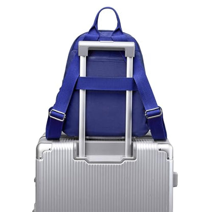 Mini Backpack Purse for Women, Stylish Daypack Shoulder Bag, Small Lightweight Daypack for Work Travle College (A- Dark Blue) - color: A- Dark Blue