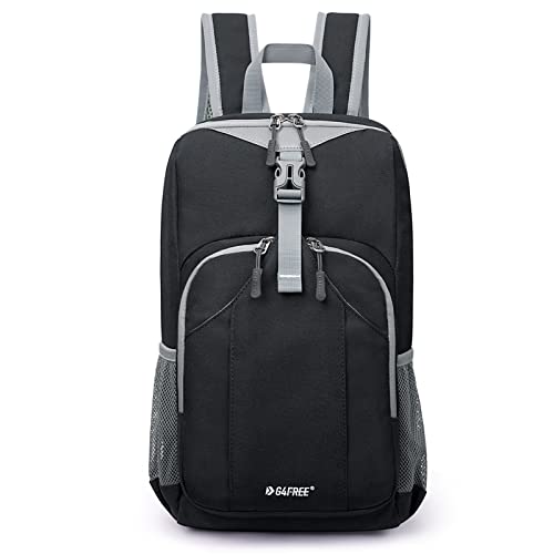 G4Free Mini 10L Hiking Daypack Small Hiking Backpack Cycling Compact Shoulder Backpack Outdoor for Men Women(Black) - color: Black