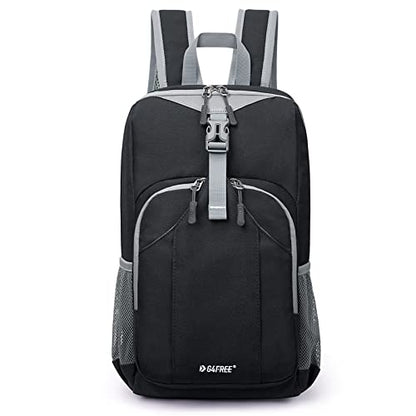 G4Free Mini 10L Hiking Daypack Small Hiking Backpack Cycling Compact Shoulder Backpack Outdoor for Men Women(Black) | Small Lightweight Cycling Walks Daypack, with Reflective Strap, Compact, Water-Repellent, Tear-Resistant Polyester Material - color: Blac