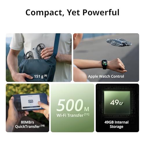 DJI Neo 2 Drone Fly More Combo 4K Camera Bundle with Tech Smart USA Drone Essentials Plus Software Bundle + Deco Gear Drone Landing Pad + Deco Essentials CPS 2 Year Protection Pack + Sling Backpack