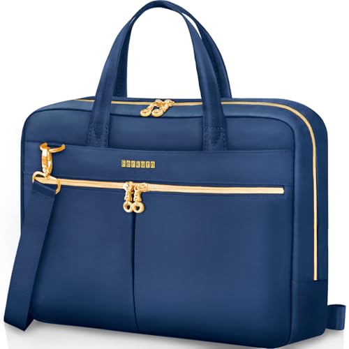 Ferkurn Laptop Bag Case Women Men Computer Bag Compatible with MacBook/HP/LG/Dell, Shoulder Strap Slim Carrying Messenger Briefcase, Blue, 14 Inch - color: Blue, size: 14 inch