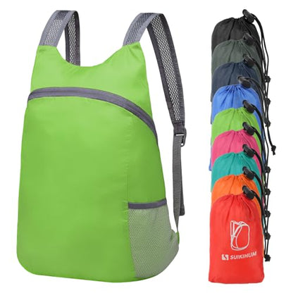20L Ultra Hiking-Daypack Lightweight Foldable Travel Packable Backpack for Camping Cycling Outdoor,green - color: Green