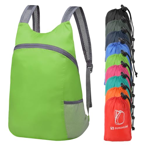 20L Ultra Hiking-Daypack Lightweight Foldable Travel Packable Backpack for Camping Cycling Outdoor,green - color: Green