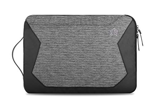 STM Myth Fleece-Lined Laptop Sleeve with Removable Strap 13" - Granite Black (stm-114-184M-01) - color: Granite Black, size: 13-Inch