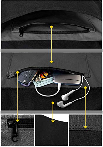 Yoga Mat Bag – Versatile Yoga Bag with Mat Straps & Storage Pockets, Holds Yoga & Pilates Mats, Lightweight & Durable - color: Black