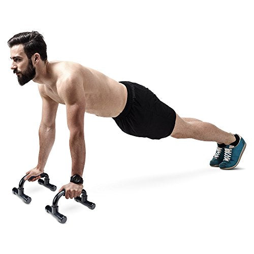 Crown Sporting Goods Incline Push-up Bar Stands with Foam Comfort Grips