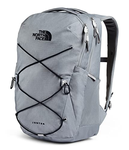 The North Face Jester Everyday Laptop Backpack | Commuter Daypack with Water Repellent Finish, 16" Laptop Sleeve, Huge Main Compartment, Mid Grey Dark Heather/TNF Black,One Size - color: Mid Grey Dark Heather/Tnf Black