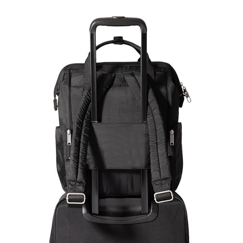 Baggallini Securtex Anti-Theft Windsor Backpack for Travel, Work & College, RFID & Locking Zipper, Up to 16" Laptop - color: Black